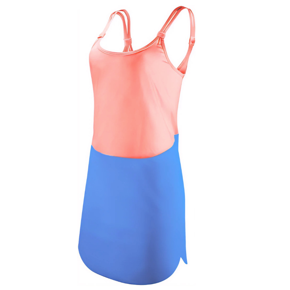 TYR Women's Santomi Layback Dress Cover-Up Solid Coral Blue Size Medium 8 - $40